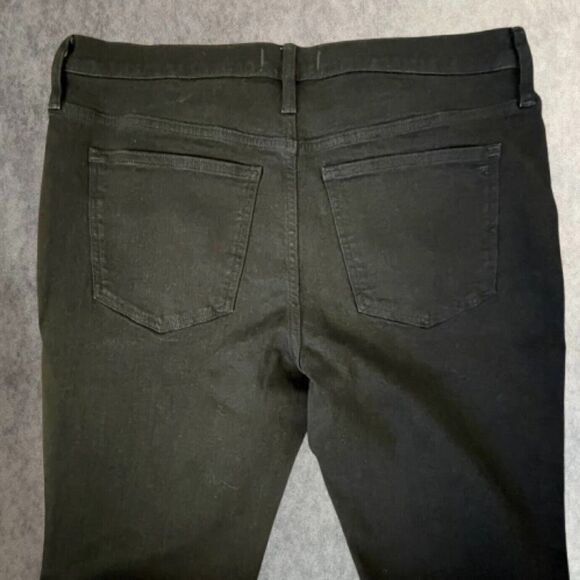 Madewell Jeans Black Mid Rise Kick Out Stretch Denim Womens Size 34 (tag 32) NEW - Picture 6 of 15